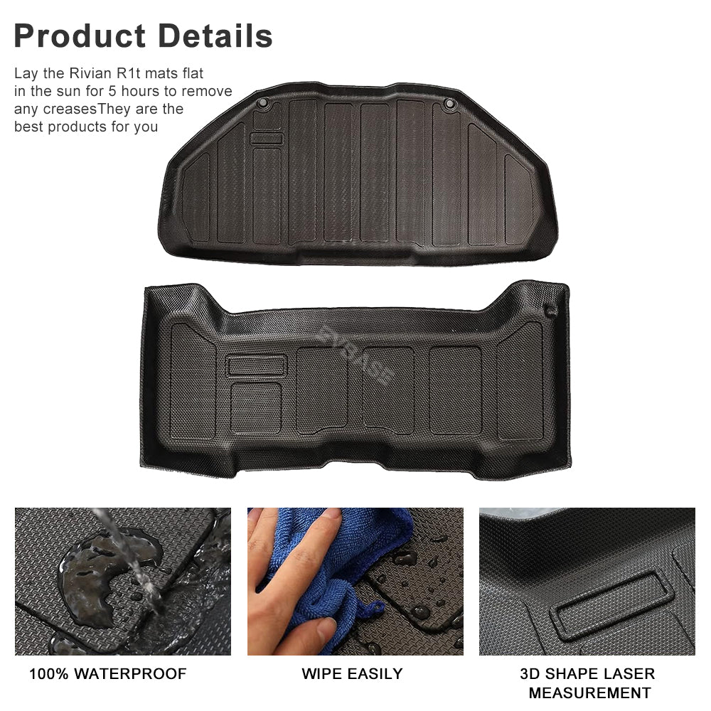 Rivian R1T / R1S All-Weather Floor & Frunk Mats by 3D MAXpider KAGU Se - EV  Sportline - The Leader in Electric Vehicle Accessories