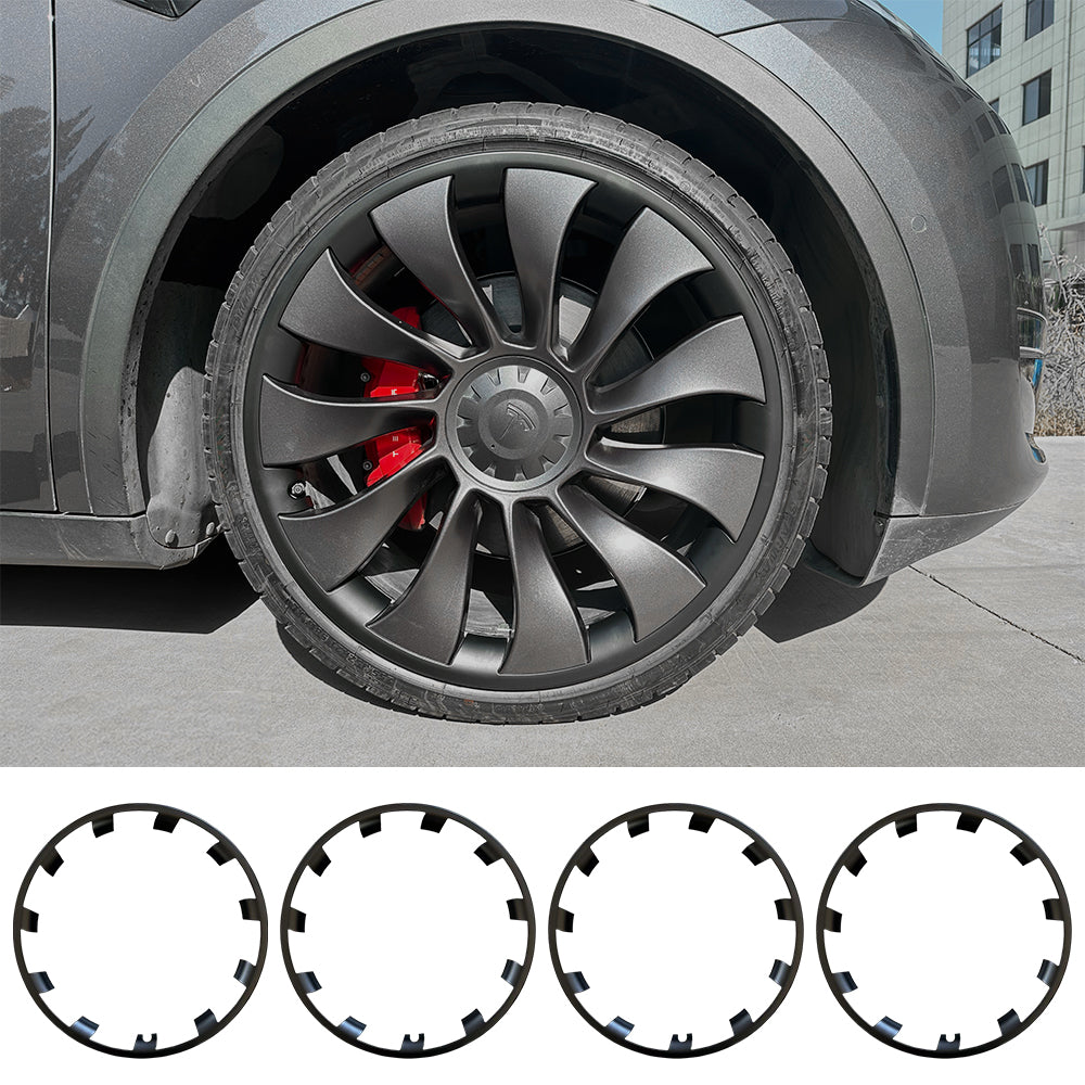 EVBASE Model Y 21-inch RimCase Tesla Überturbine Wheels Rim Protector for Model Y 3(Set of 4)