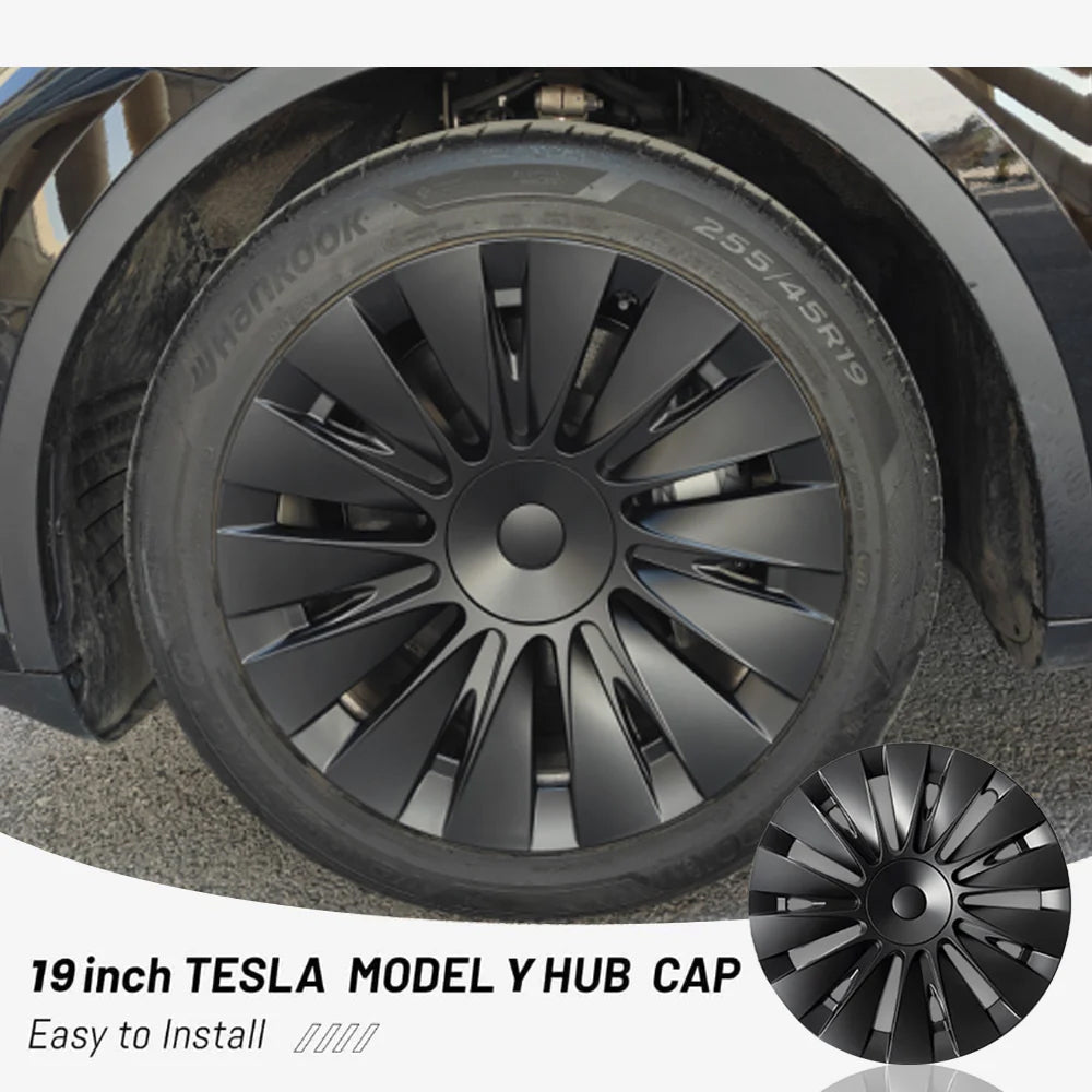 Model 3 Y Hubcaps Wheel Covers Replacement Tesla Wheel Caps Accessories(4 of Set)