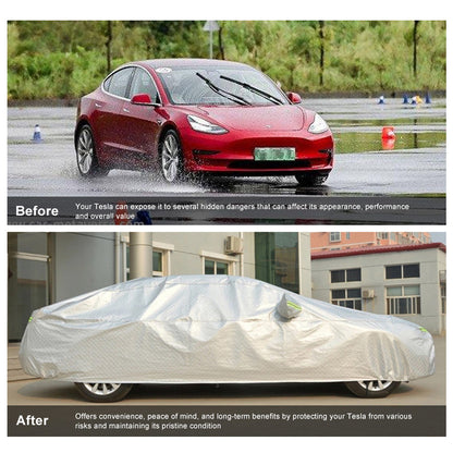 Tesla Model 3 X Y Full Car Cover Waterproof All Weather Protection Snow Proof Windproof Outdoor Car Covers