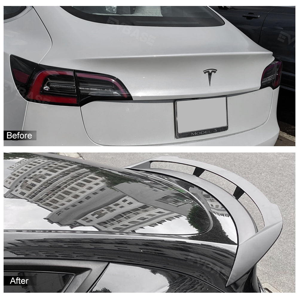 Tesla Model Y Spoiler ABS Performance Spoiler Wing Rear Lip Trunk Lid EVBASE