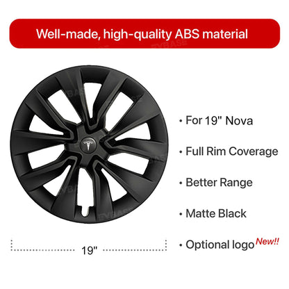 Model 3 Highland 19-Inch Wheel Covers For Nova Wheels Tesla Hub Caps Wheel Rim Protector EVBASE