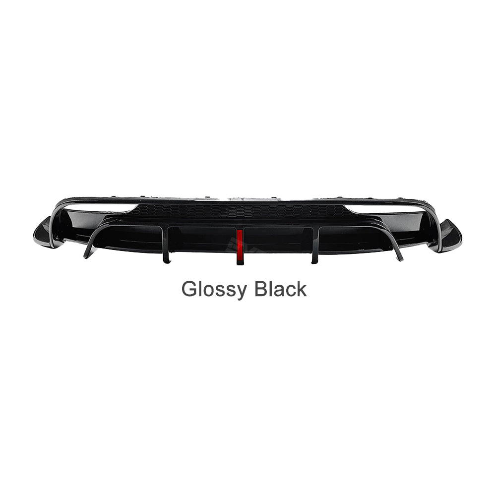 Tesla Model 3 Highland Rear Diffuser Bumper Lip ABS Spoiler Splitter Replacement With Brake Light