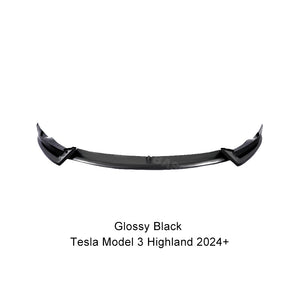 EVBASE Tesla Model Y Front Bumper Lip Fascia Front Lip Spoiler ABS Sport Body Kit Front Apron Model 3