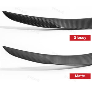 Tesla Model Y Spoiler Wing Dry Real Carbon Fiber OEM Style Inspired By Model 3 Performance Rear Splitter