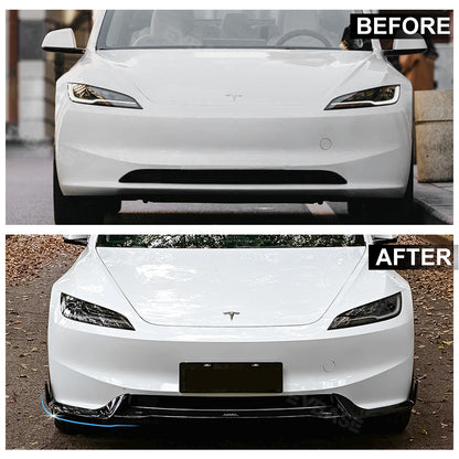 Tesla Model 3 Highland Body Kit ABS Bumper Lip Diffuser Splitter Corners Front Bumper Rear Spoiler Wing