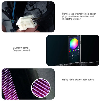 Tesla Model X Ambient Light Laser Carving RGB 128-Colors Tesla Ambient Lighting Kit