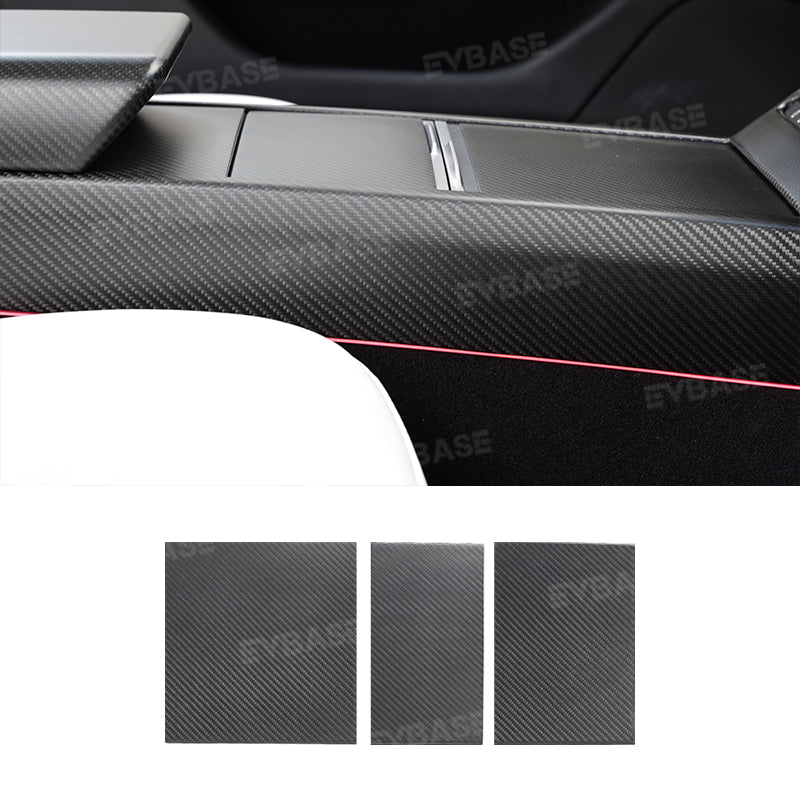 Tesla Model 3 Highland Real Carbon Fiber Upgrade Kit Full Interior Protection Cover Trim Overlay