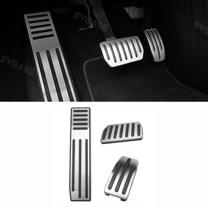 EVBASE Tesla Model X S Brake Pedal Covers Non-Slip Performance Metal Foot Pedal Covers