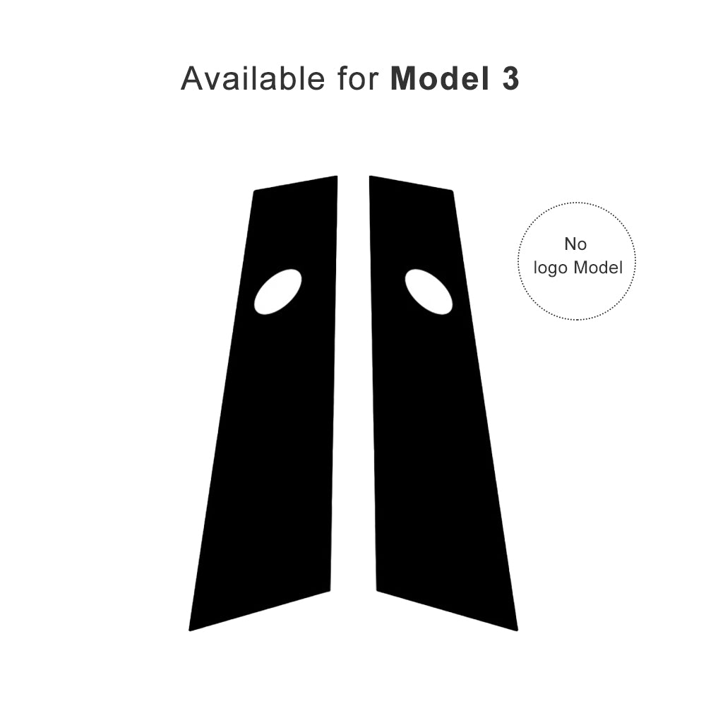 Tesla Model 3 Y Window B-Pillar Cover Trim Strip Window Pillar Post Trim 2Pcs Tesla Exterior Accessories