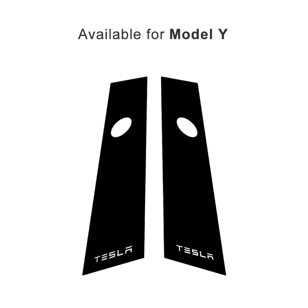 Tesla Model 3 Y Window B-Pillar Cover Trim Strip Window Pillar Post Trim 2Pcs Tesla Exterior Accessories