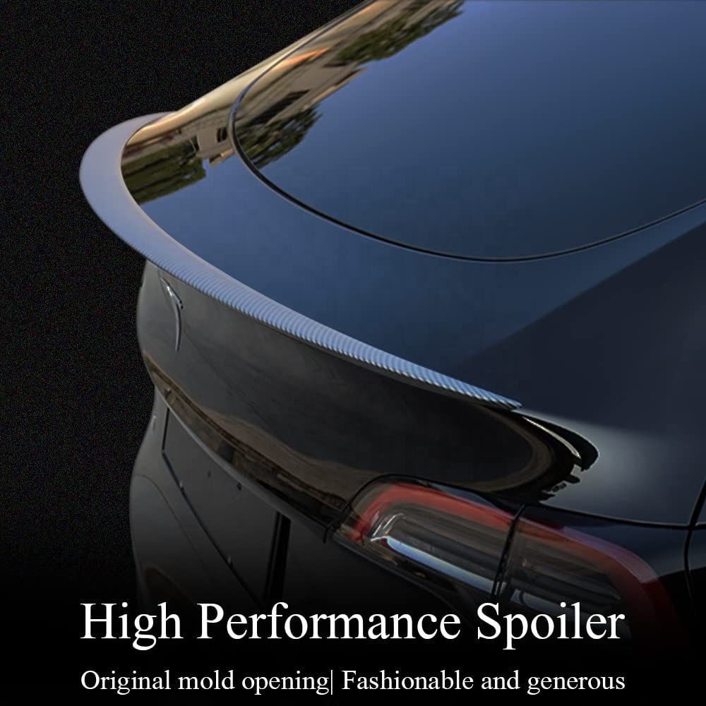Tesla Model 3 Y Carbon Fiber Spoiler Tesla Real Carbon Fiber Spoiler W -  EVBASE-Premium EV&Tesla Accessories