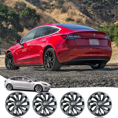 Model 3 18inch Überturbine Wheel Cover For Tesla 3 18inch Aero Wheel Caps Matte 4PCS 2017-2023 Year