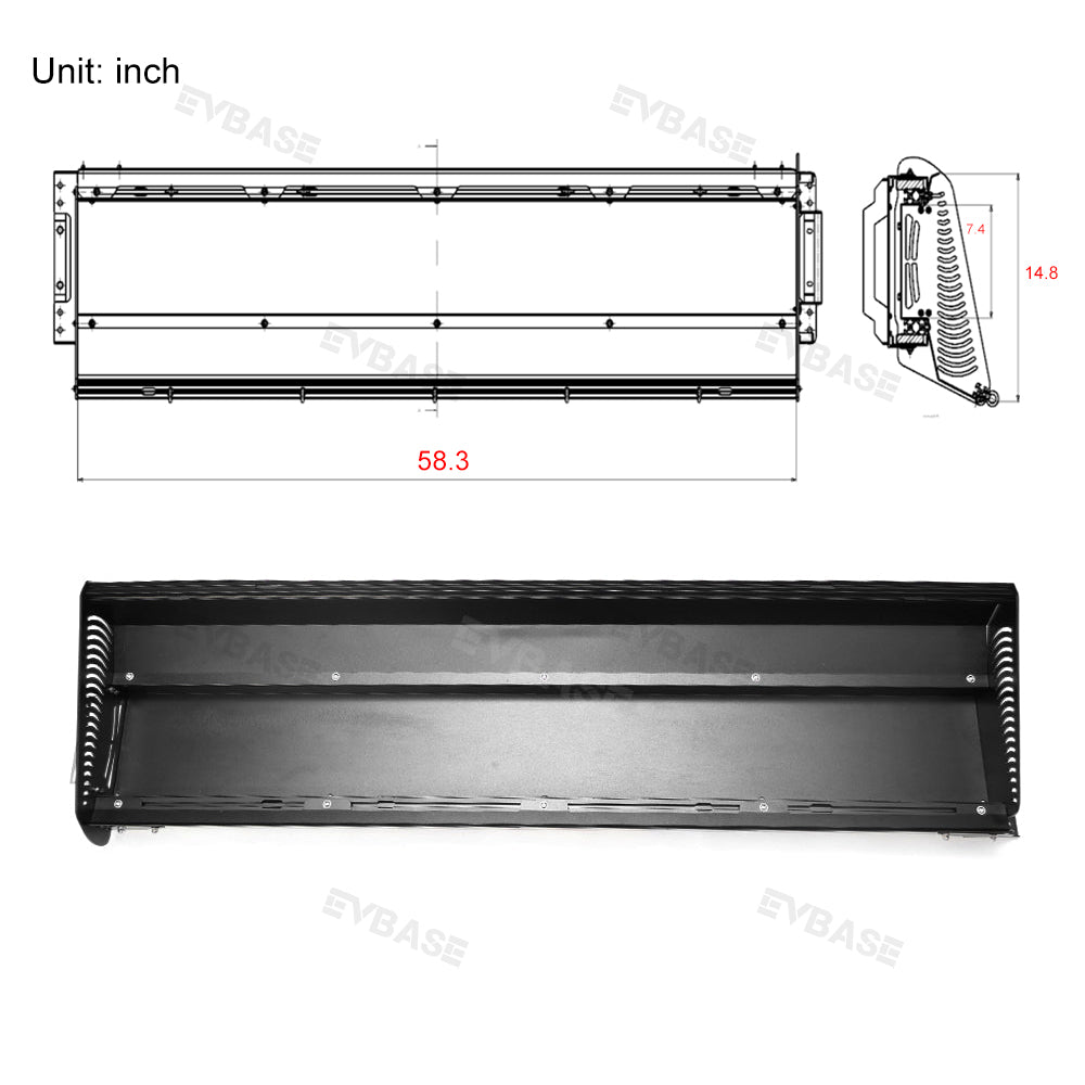 Rivian R1T Gear Tunnel Slide Tray Cargo Slide Out Shelf Drawer For Off-Road/Overland Adventures