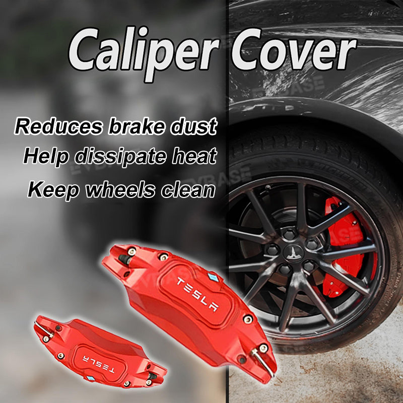 EVBASE Brake Caliper Cover Caliper Protector Fit for Tesla Model 3 / Y 18/19/20 inch