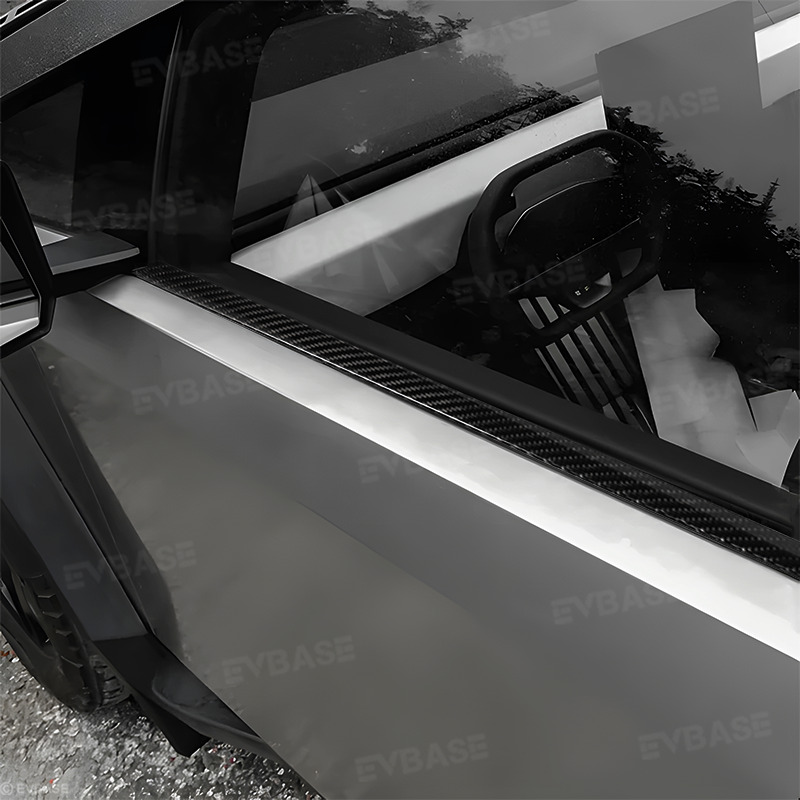 Cybertruck Window Molding Real Carbon Fiber Exterior Window Trim Overlays