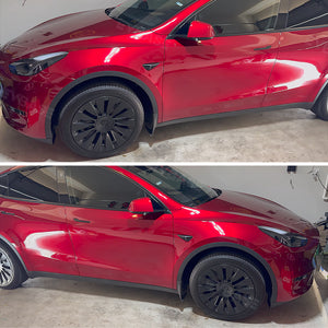 2023 Nuevas tapas de rueda Tesla Modelo Y Cubiertas de rueda de inducción 19 pulgadas mate 4PCS para ruedas Gemini