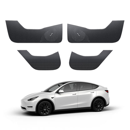 Tesla Door Anti-Kick Pad for Tesla Model 3 Y Door Protector Mat Anti-Dirty Anti-Collision Stickers 4pcs