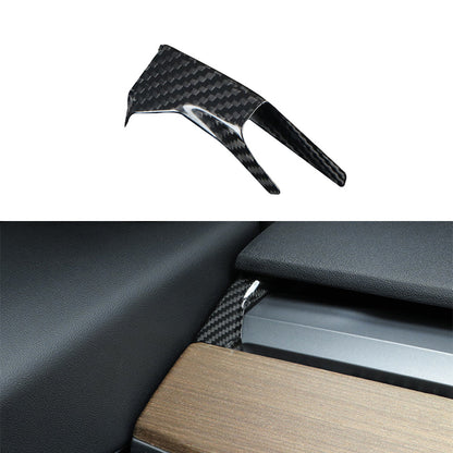 Tesla Model Y 3 Carbon Fiber Interior Accessories Dashboard Side Cover