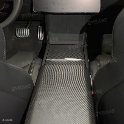 Model 3 Highland Real Carbon Fiber Center Console Sticker Protector Tesla Interior Accessories EVBASE