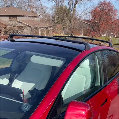 Tesla Model 3 Y Crossbar Roof Rack Lockable Cargo Carrier 2PCS