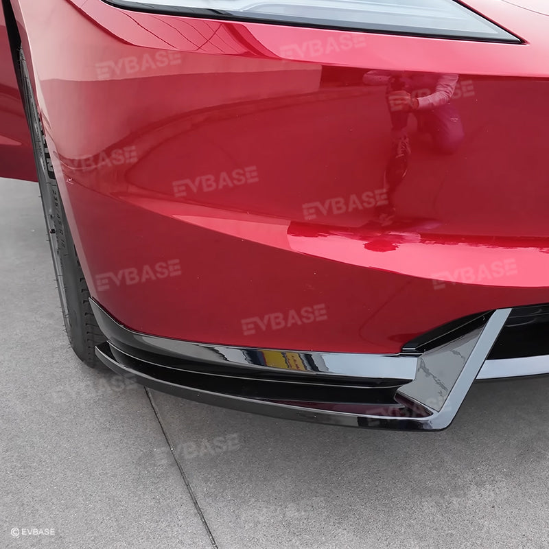 Tesla Model 3 Highland Front Bumper Lip Splitter Spoiler ABS Body Kit V Style