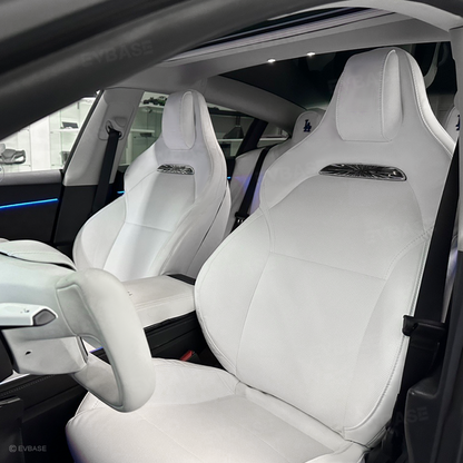 Tesla Model 3 Y Sport Seats Replacement Nappa Leather Inspired By Model 3 Highland Performance Seat