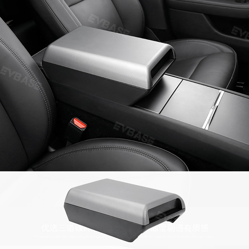 Tesla Model 3 Y Armrest Box Arm Support Booster Pad With Storage Box Organizer Center Console Cover