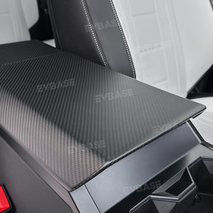 Tesla Cybertruck Armrest Box Cover Real Carbon Fiber Center Console Overlay Protection Trim