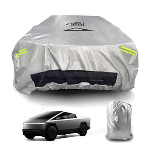 Tesla Cybertruck Full Car Covers Waterproof Sliver Coating All Weather Outdoor Protection Exterior Accessories