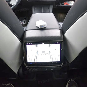 Tesla Model 3/Y 7.2 inch Rear Entertainment Touch Screen Real Carbon Fiber Climate Intelligent Control Display