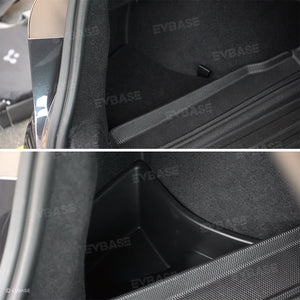 Model 3 Highland Rear Trunk Organizer Storage Boxes Tesla Model 3 Highland Trunk Side Storage Bins Accessories