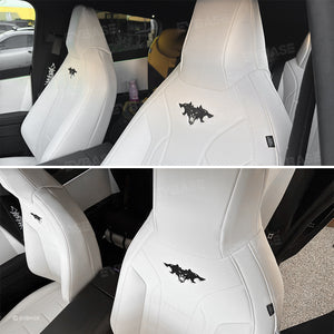 Tesla Cybertruck Seat Covers With Cyberbeast Style Full Coverage Custom Seat Protector NAPPA Leather