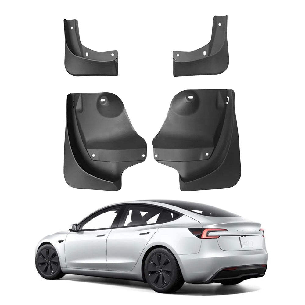 Tesla Mud Flaps Model Y Model 3 Model X Model S Mud Flaps Model 3 Highland Splash Guards 4PCS OEM Style No Drilling