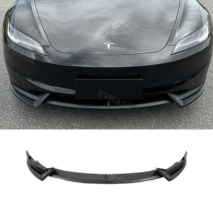 Tesla Model 3 Highland Front Bumper Lip Splitter Spoiler ABS Body Kit V Style