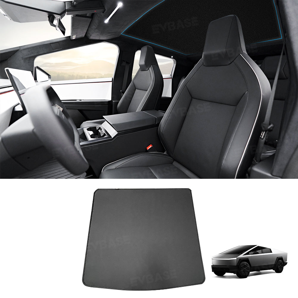 Tesla Cybertruck Glass Roof Sunshade Foldable Ice Crystal Coating Heat Insulation Sun Visor