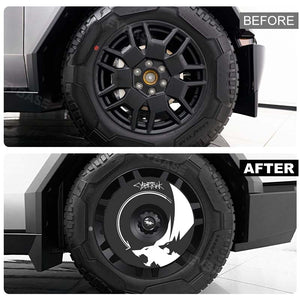 Tesla Cybertruck Cyber Wheel Covers 20“ Custom Wheel Caps Hub Caps Rim Protector - Style 1