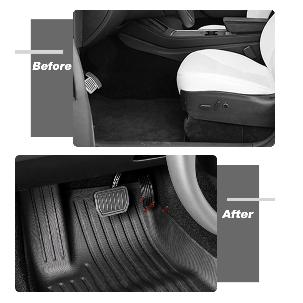 Model 3 Highland Trunk Mat Cargo Liner Back Seat Cover Tesla Interior -  EVBASE-Premium EV&Tesla Accessories