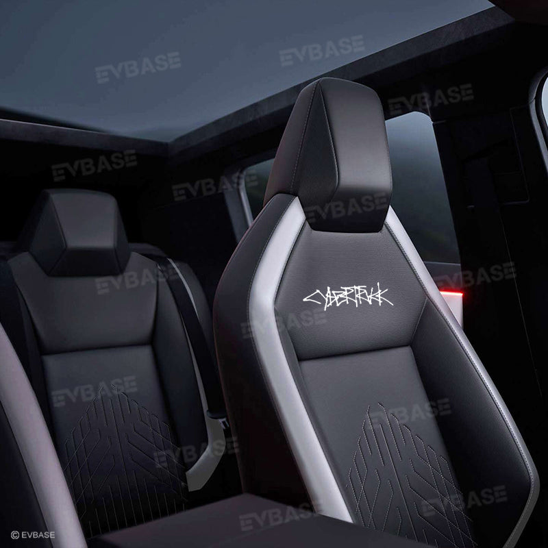 Tesla Cybertruck Custom Seat Covers NAPPA Leather Seat Protector All Set Gen 3.0 With Musk's Rocket Spirit