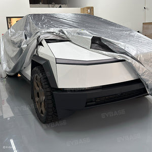 Tesla Cybertruck Full Car Covers Waterproof Sliver Coating All Weather Outdoor Protection Exterior Accessories