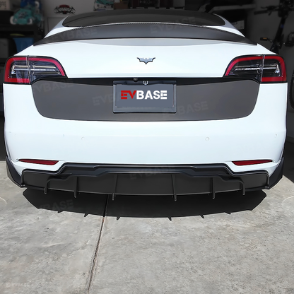 Tesla Model 3 Y Rear Bumper Lip ABS Sport Body Kit  Wing Spoiler Diffuser Replacement F Style Model 3 Highland