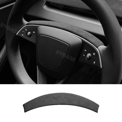 Model 3 Highland Real Alcantara Steering Wheel Cover Wrap Tesla Interior Accessories