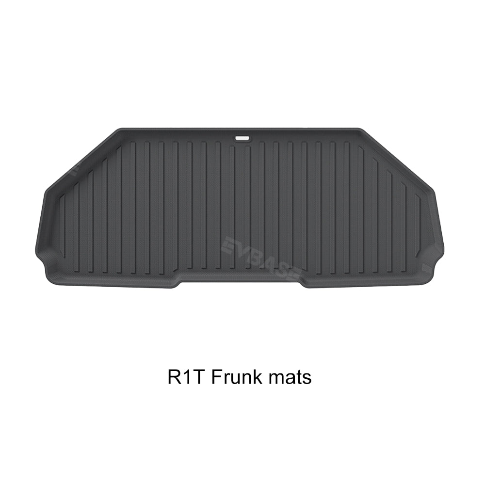 Rivian R1T Truck Bed Mat Liner Foldable Rivian Truck Accessories All Weather R1T Truck Rugged Bed Liner