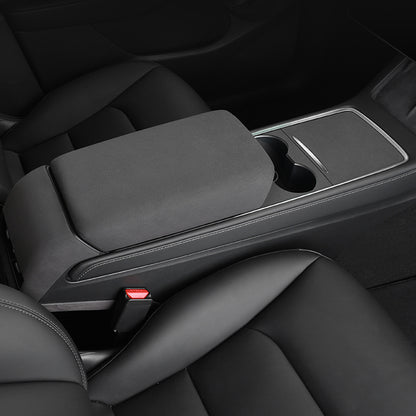 Tesla Model 3 Y Alcantara Suede Cover Set Center Console Armest Dashboard Suede Cover Wrap