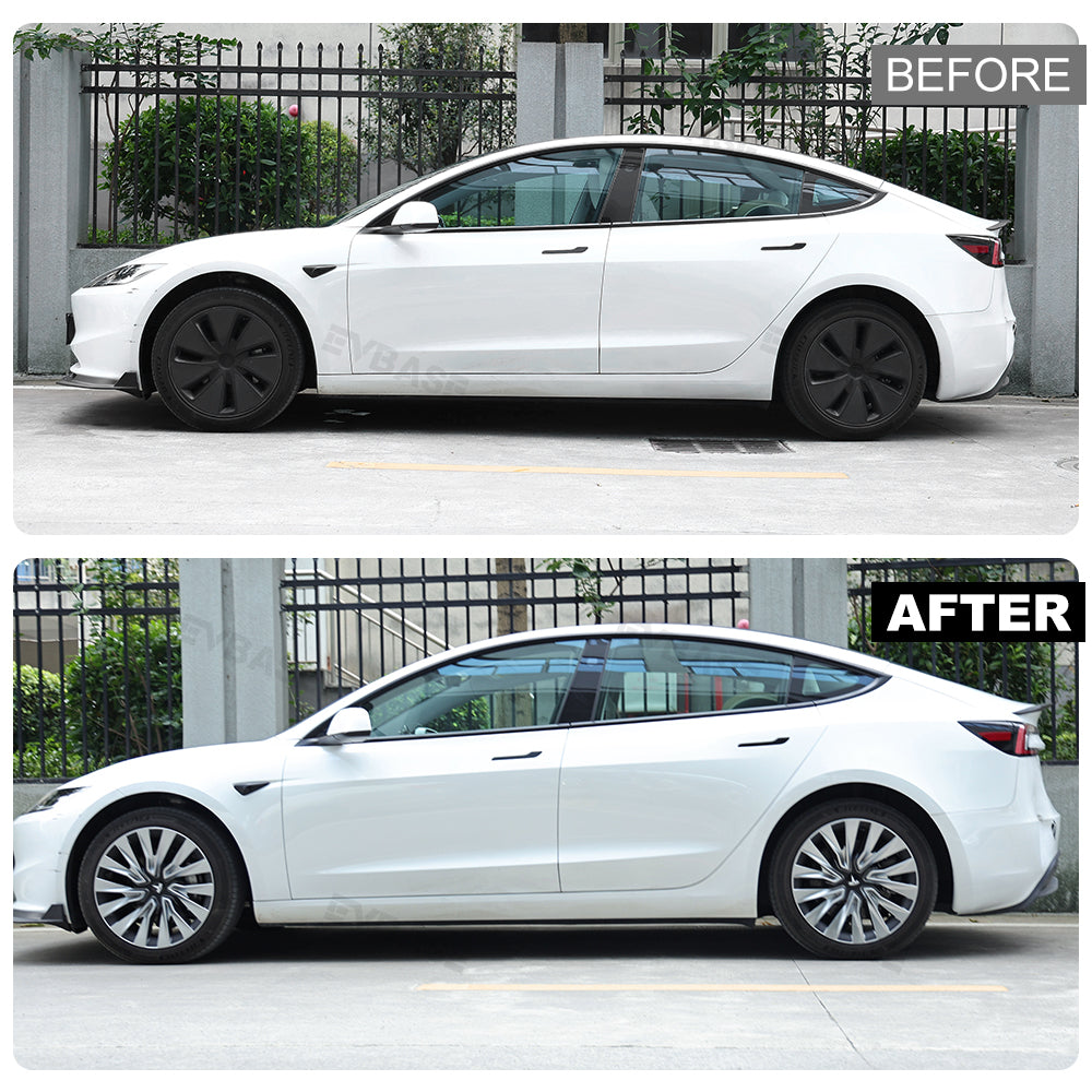 Tesla Model 3 Highland Wheel Covers 18 Inch Hub Caps Sport Wheel Caps 4PCS Nova Style For Photon Wheels