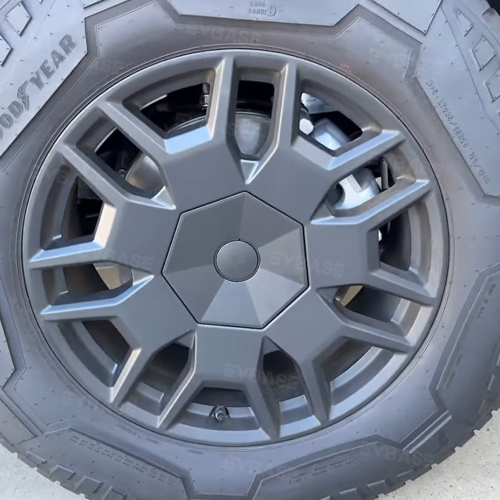 Cybertruck Center Wheel Cap Heptagon Hub Tesla Wheel Rim Caps Lug Nut Covers Caps