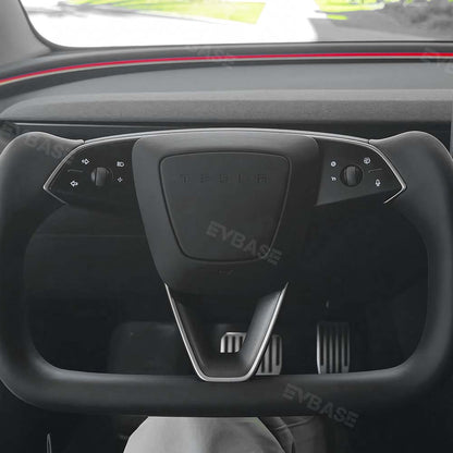 New Model 3 Highland Yoke Steering Wheel Inspired by Tesla Model X/S Yoke Style EVBASE