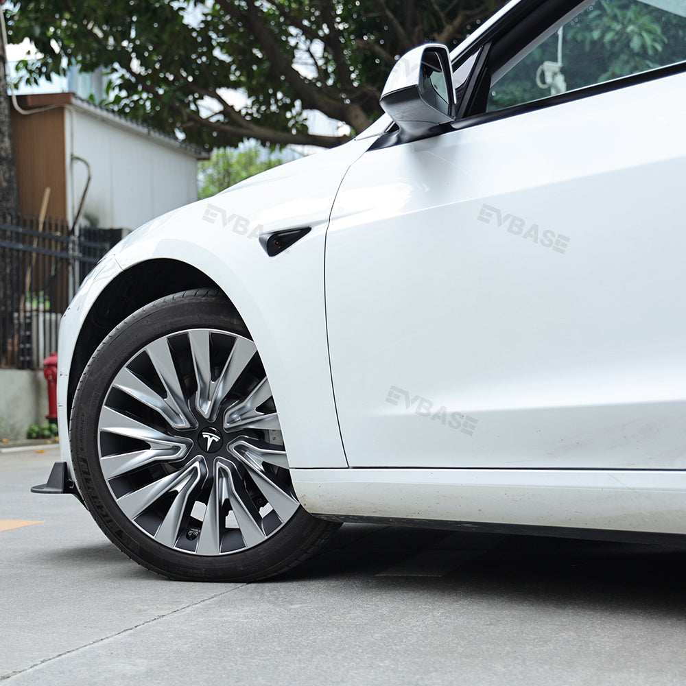 Tesla Model 3 Highland Wheel Covers 18 Inch Hubcaps Sport Wheel Caps Rim Covers 4PCS Nova Style Silver & Black