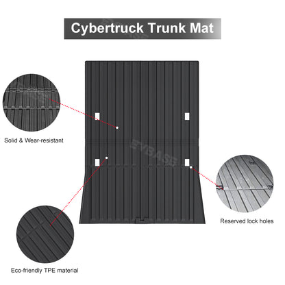 Tesla Cybertruck Truck Bed Liner Mat Foldable Pickup All Weather Rugged Bed Cover Cargo Floor Mat