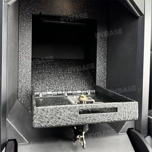 Tesla Cybertruck Center Console Safe Lockbox Storage Box Anti-Theft Safe Vault Armrest Organizer